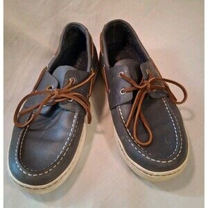 Sperry Top Sider  Boat Shoes Mens Size 11 Low Top Gray Suede 2 Eye Loafer